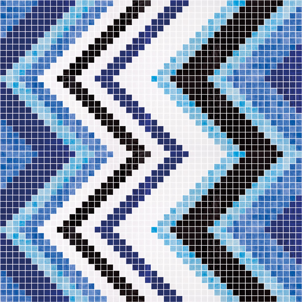 Mosaico de vidrio Zigzag de ONIX