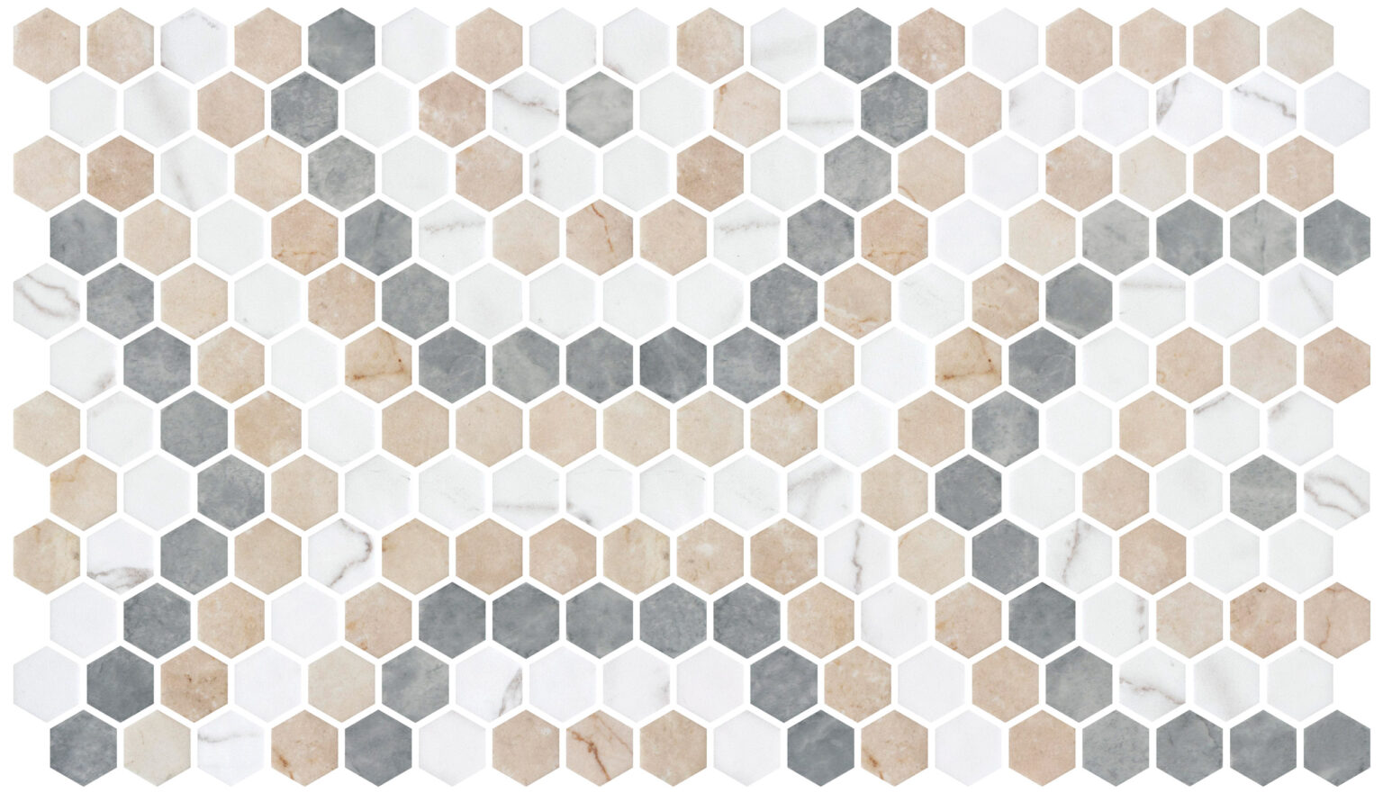 Hex Pattern 2 - Glass Mosaic by ONIX.