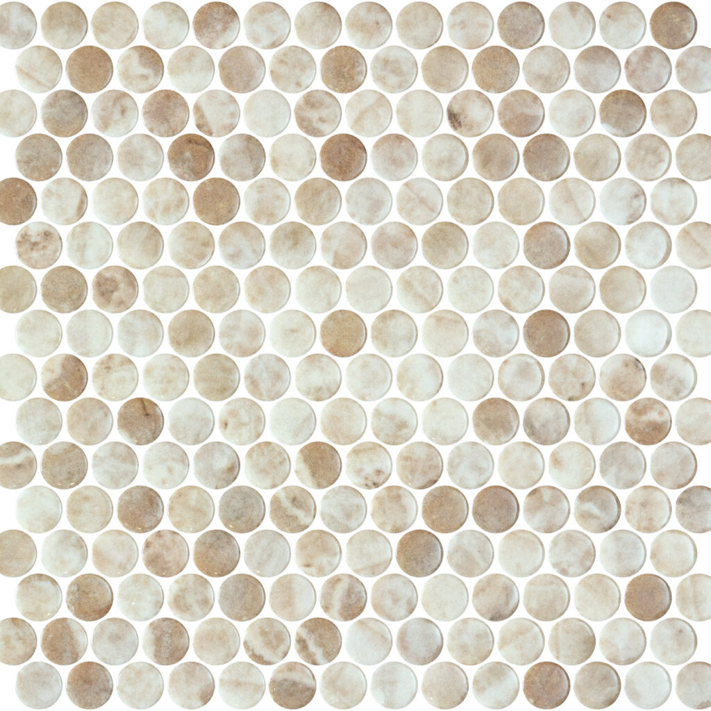 Mosaico Circular Penny Kara Beige