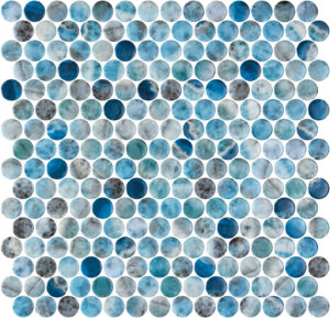 Mosaico Circular Penny Kara Blue